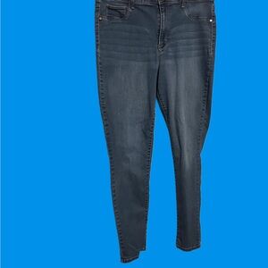 Time and Tru Women's High Rise Dark Indigo Jeans